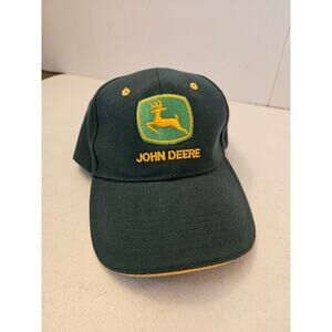 John Deere cotton trucker ball cap embroidered logo